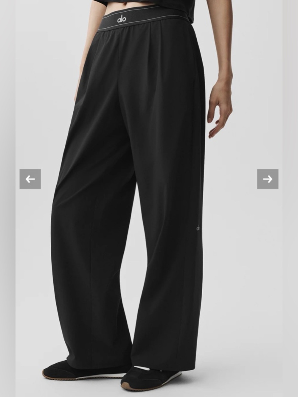 ALO Yoga Women's Black Suit Up Trouser Straight Leg Pant Regular Size Small BNWT